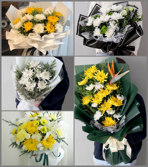 四川成都崇州市怀远镇德通村白事花束代送
